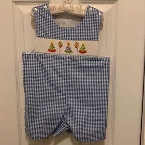 Claire and Charlie boy birthday romper size 18 months